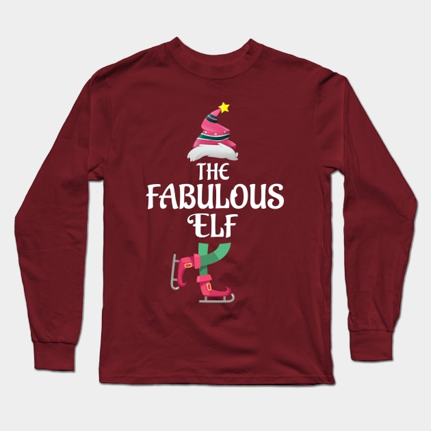 The Fabulous Christmas Elf Matching Pajama PJ Family Party Gift Long Sleeve T-Shirt by BooTeeQue